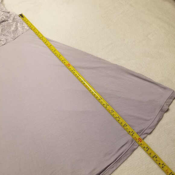 Vintage Nightgown Baby Doll Dress Lace Lilac Lavender Purple M/L - Picture 7 of 10